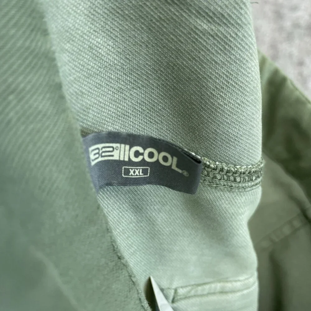 NEW 32 Degrees Cool Women's XXL Ankle Length Pants Green Cotton Blend